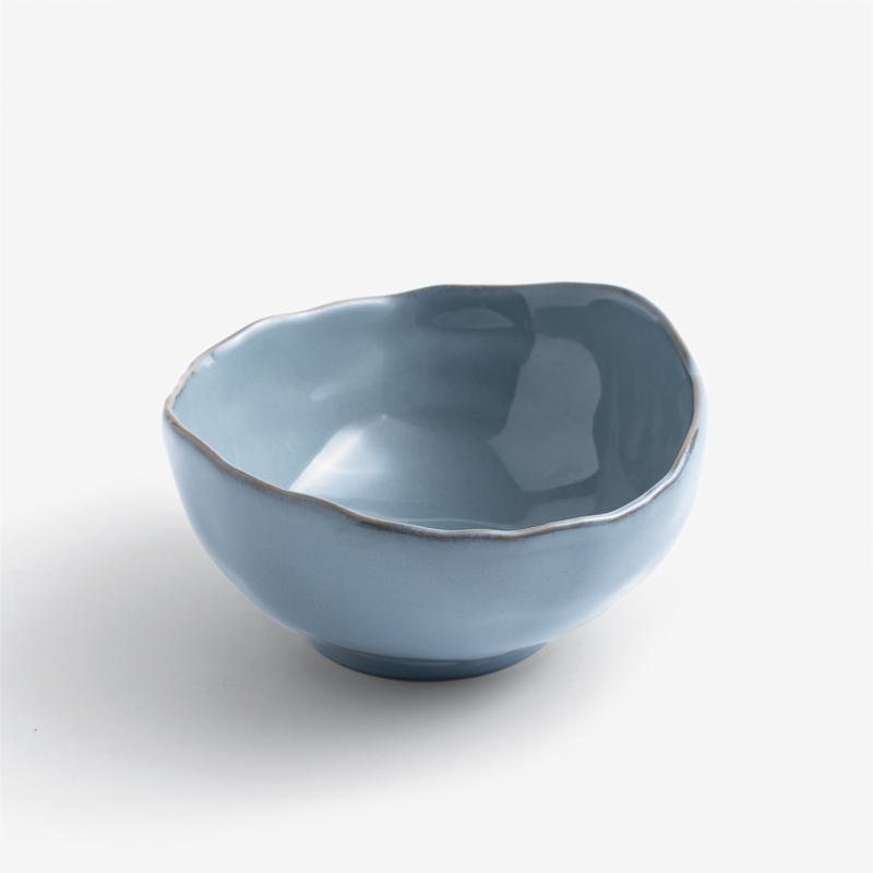 日式 手捻坯土 16cm 陶瓷大碗│瓷青│單品_0