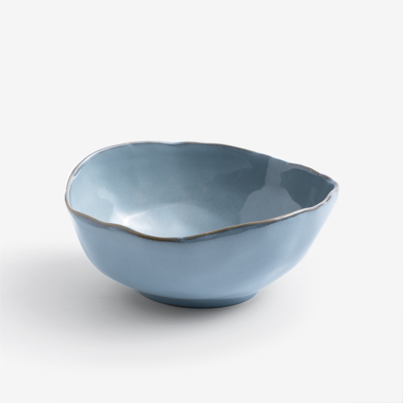 日式 手捻坯土 16cm 陶瓷大碗│瓷青│單品_2