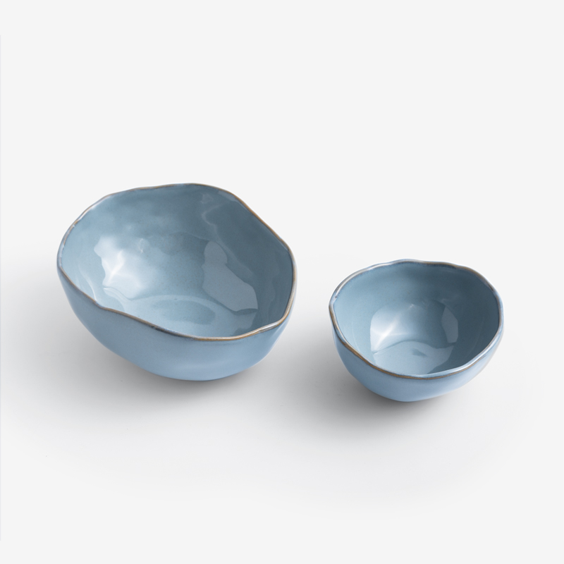 日式 手捻坯土 16cm 陶瓷大碗│瓷青│單品_5