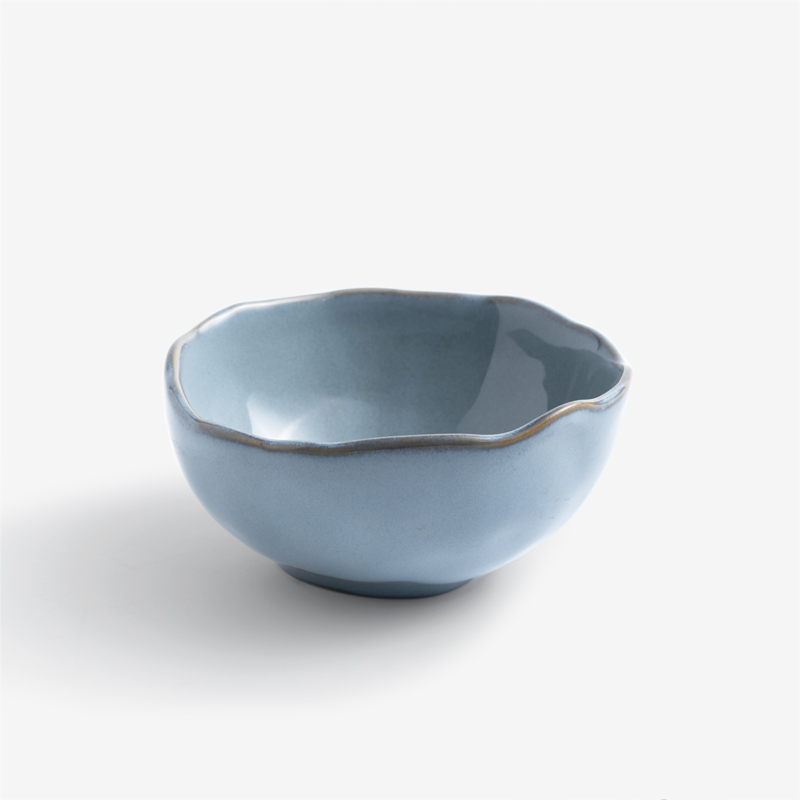 日式 手捻坯土11cm 陶瓷小碗│瓷青│單品_3