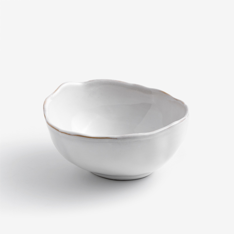日式 手捻坯土 16cm 陶瓷大碗│牙白│單品_3