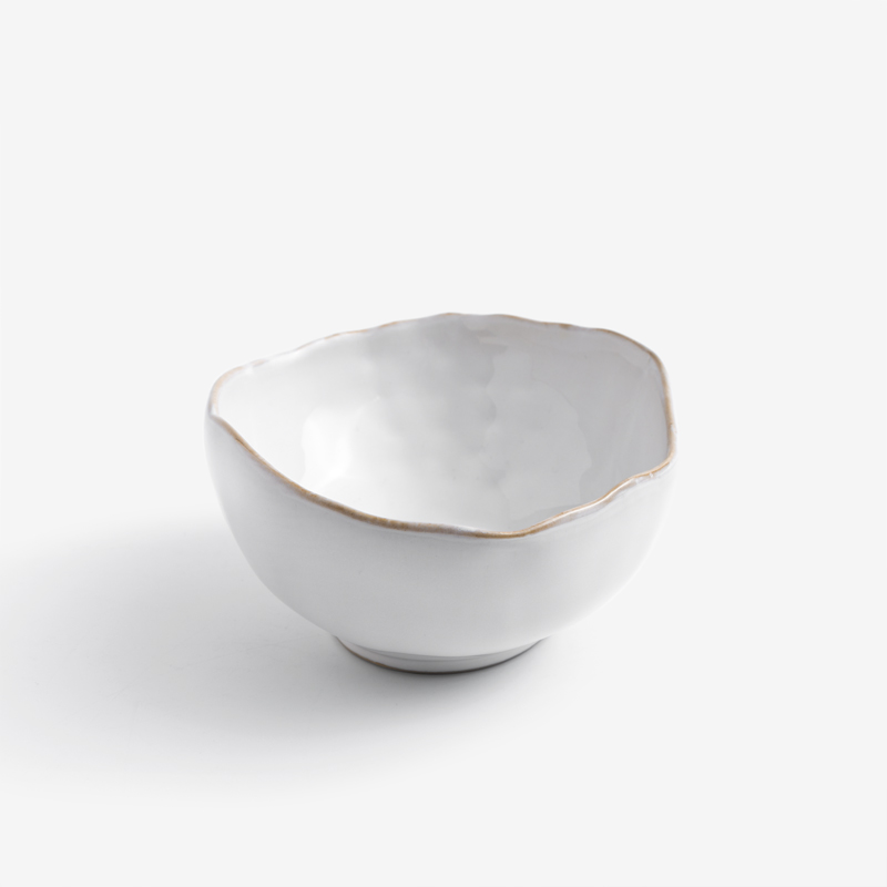 日式 手捻坯土 11cm 陶瓷小碗│牙白│單品_0
