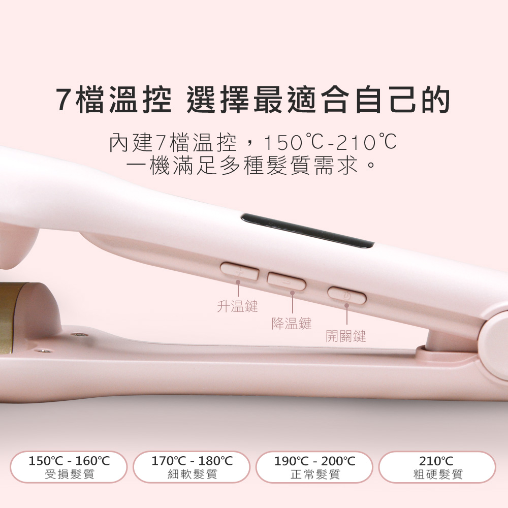 Pingo 台灣品工 Royal K9｜外噴式負離子波浪蛋捲夾_5