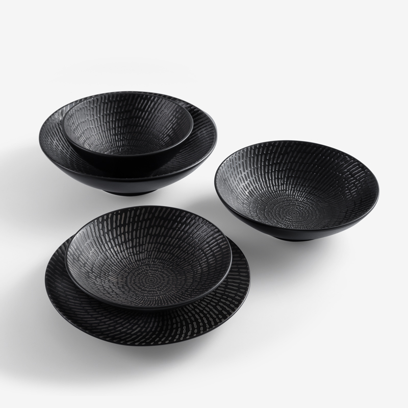 日式 旋紋流星 18.5cm 陶瓷圓碗｜單品_4