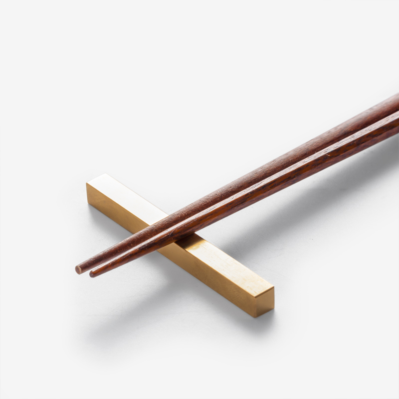 WAGA 職人手作 和霧 12cm 四角柱黃銅筷架︱單品_4