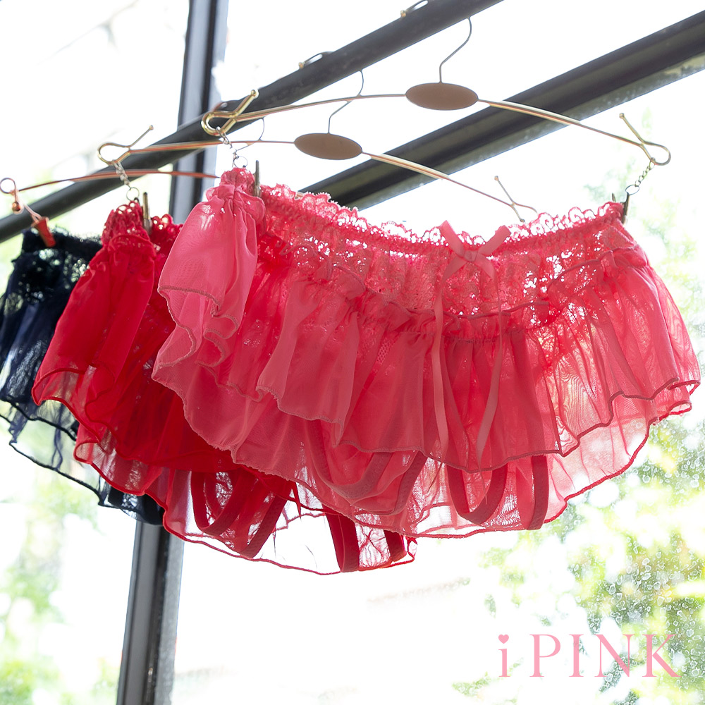 i PINK 情人禮物 性感開檔情趣內褲(7色/S-3L)_0