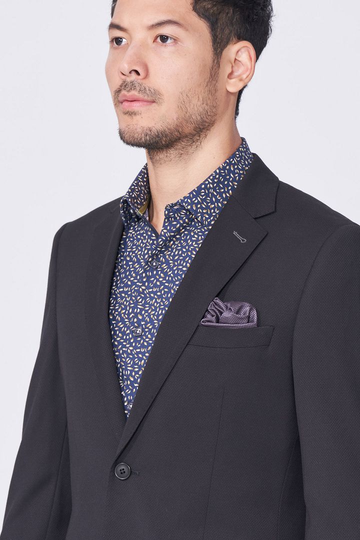 SST&C 黑色裁縫西裝外套 | 0112101001 (outlet)_1