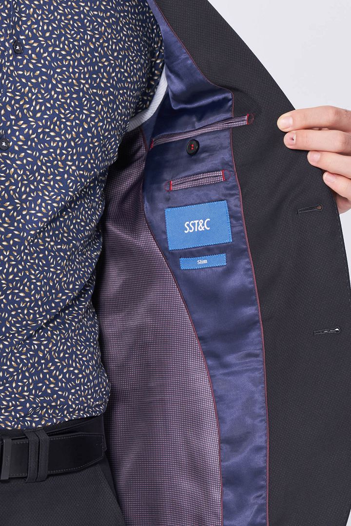 SST&C Black Tailor Suit Jacket | 0112101001  (Outlet)_8