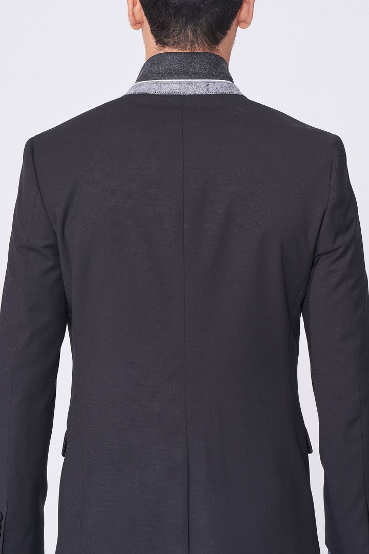 SST&C 黑色裁縫西裝外套 | 0112101001 (outlet)_9