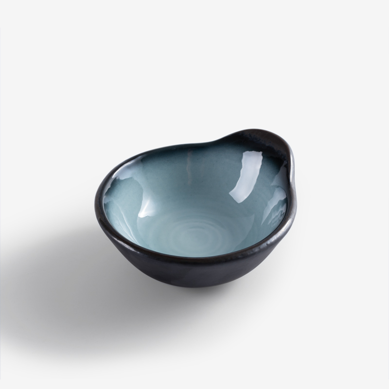 WAGA 松綠海潮 12cm 手柄陶瓷醬料碟︱單品_0