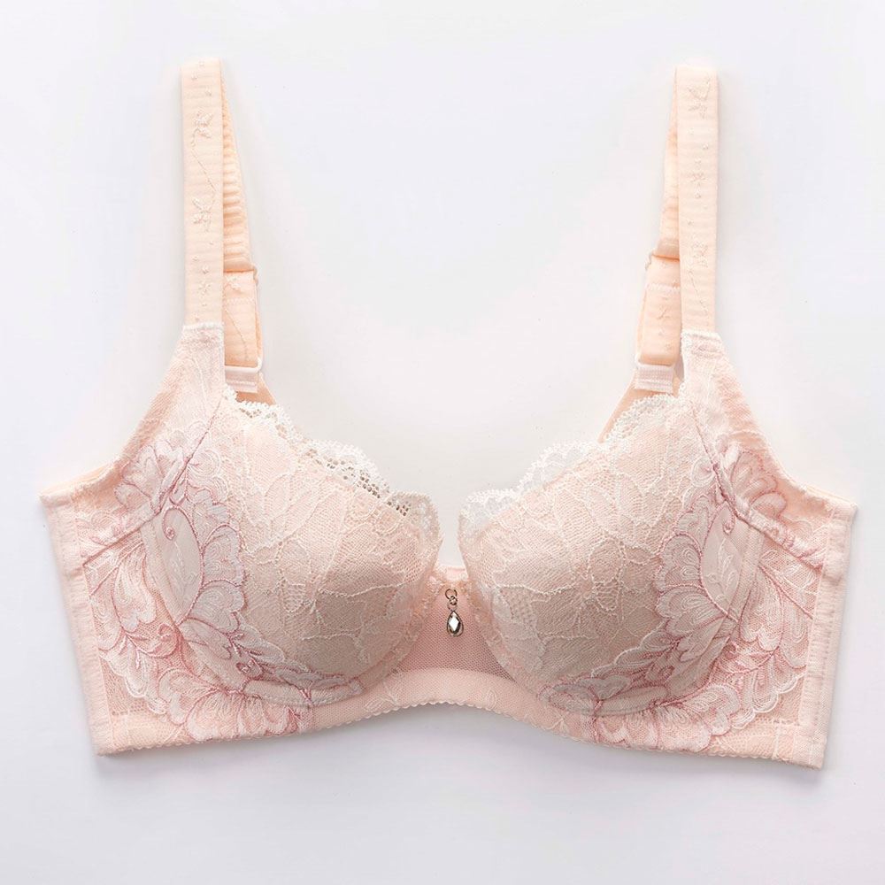 華歌爾-摩奇X魔翼B-E罩杯機能內衣(鶴羽桔) 高脇雙BONE-兩段式包