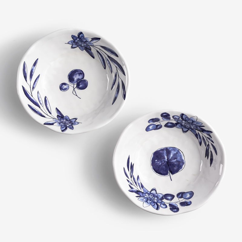典雅青瓷 18cm 合成樹脂圓碗│單葉│單品_3