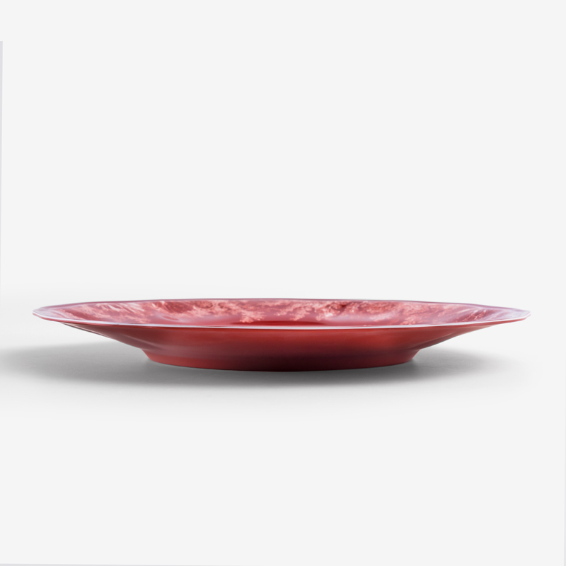 緋紅盛宴 28cm 合成樹脂餐盤│群象│單品_2