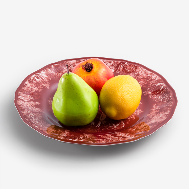 緋紅盛宴 28cm 合成樹脂餐盤│群象│單品_5