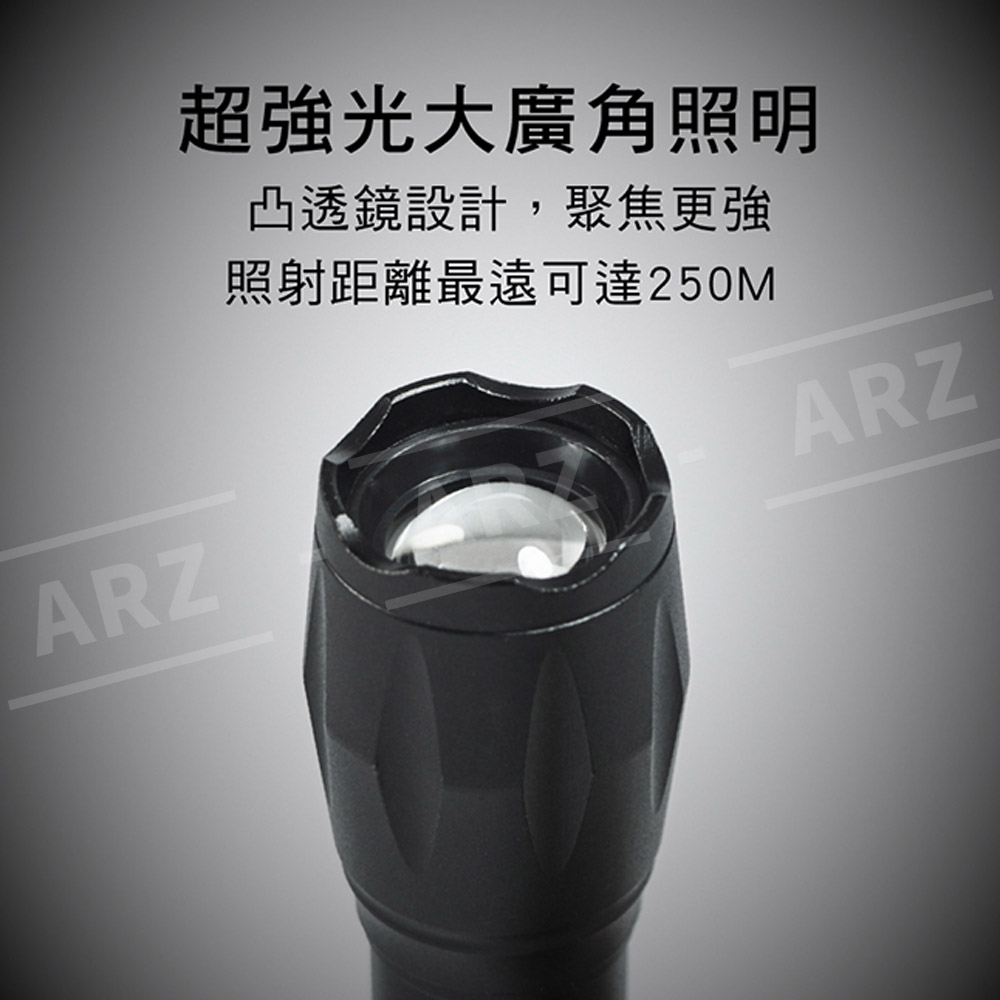 KINYO 大廣角強光手電筒 【C012】 伸縮變焦手電筒 USB 充電式手電筒 照明燈 T6 LED手電筒 超亮手電筒 探照燈 五金工具 露營用品_5