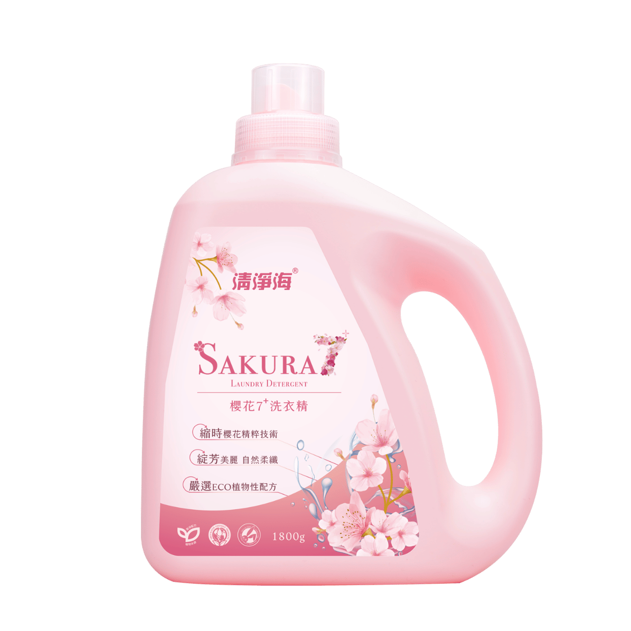 【清淨海】櫻花7+洗衣精 1800g 2罐入