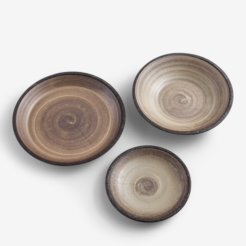 WAGA 拿鐵漩渦 27cm 陶瓷斜邊圓盤︱單品_4