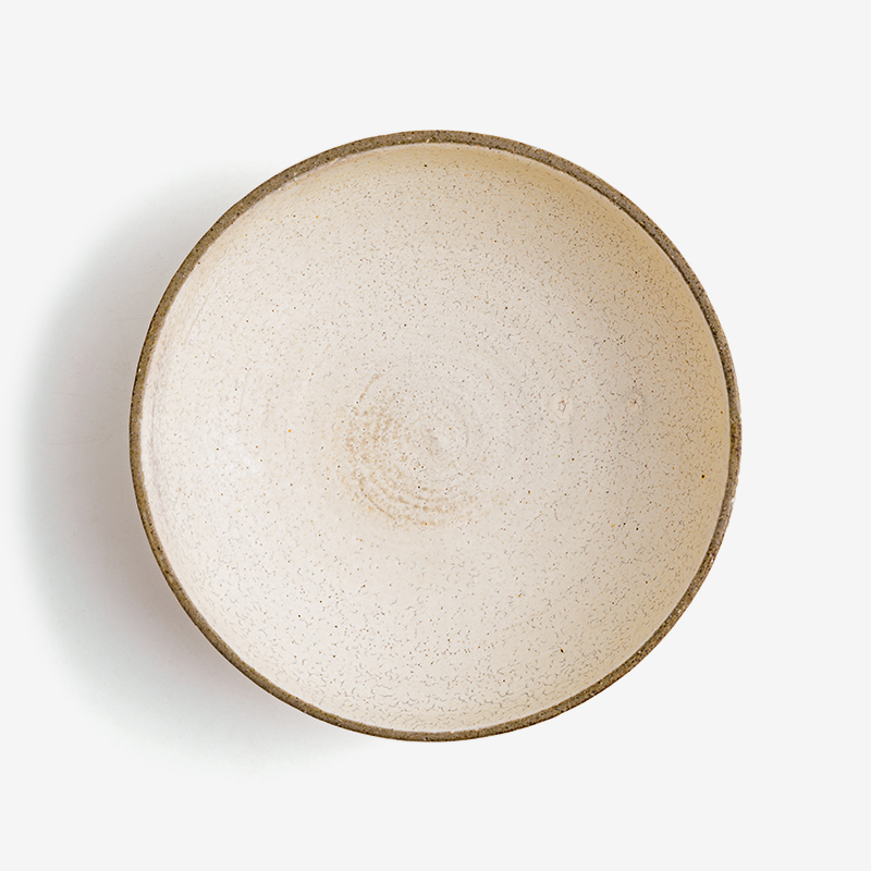 Handmade Fire 20cm Ceramic Bowl | Ivory_2