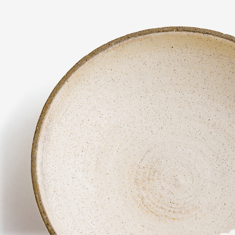 Handmade Fire 20cm Ceramic Bowl | Ivory_3