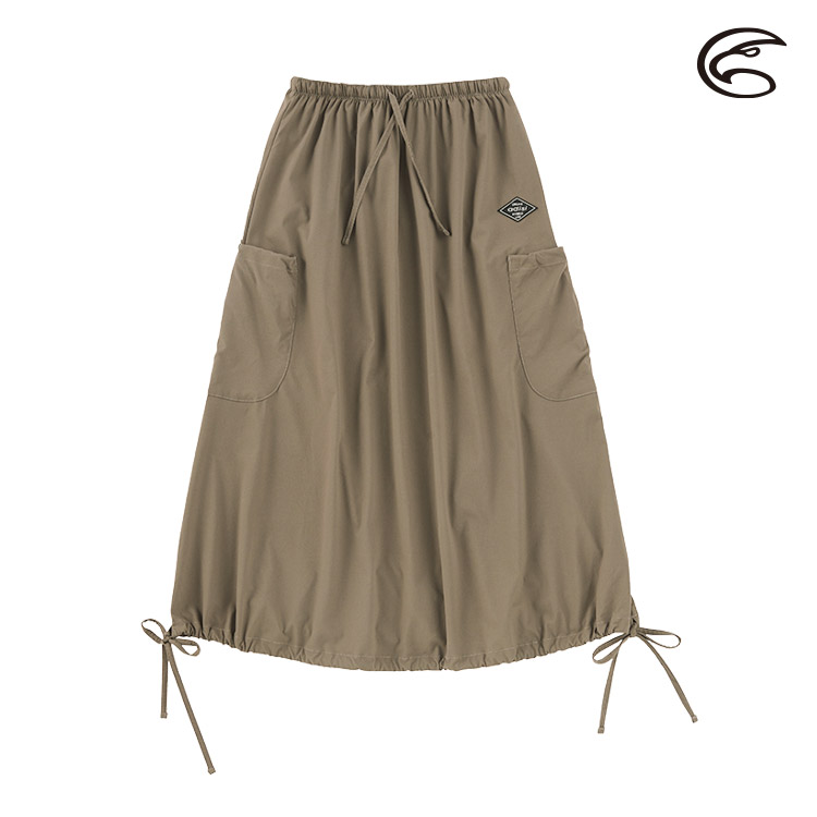 ADISI 女supplex平紋彈性透氣快乾澎澎長裙AD2111091 (S-XL)