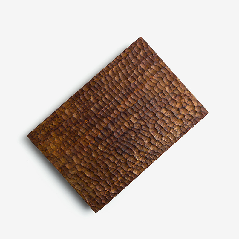 職人 原生木質 30cm 檜木長方盤︱刀痕︱單品_0