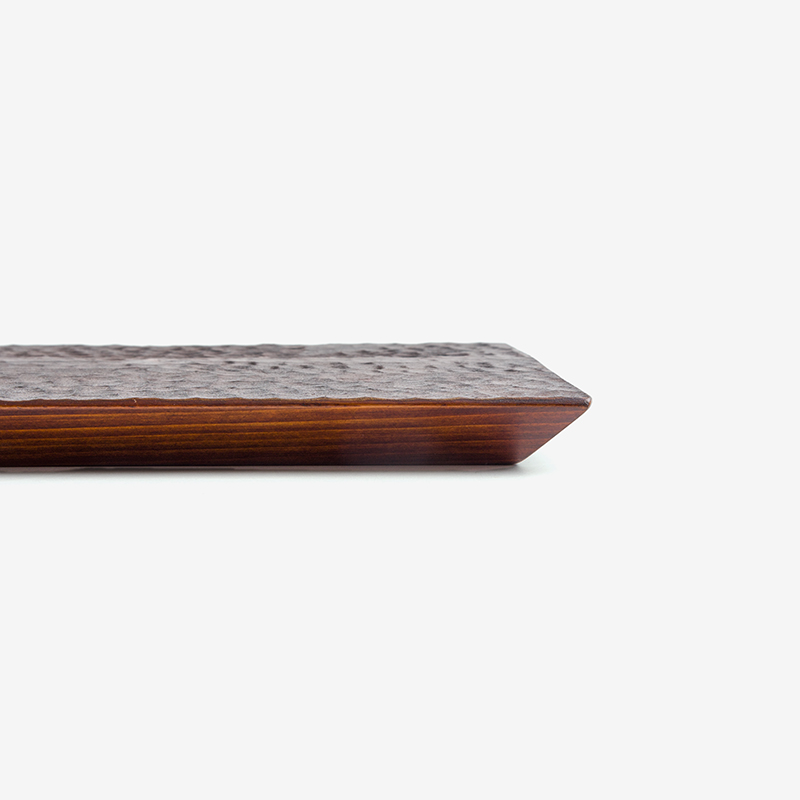 Nature 30cm Cypress Wood Plate | Carved_2