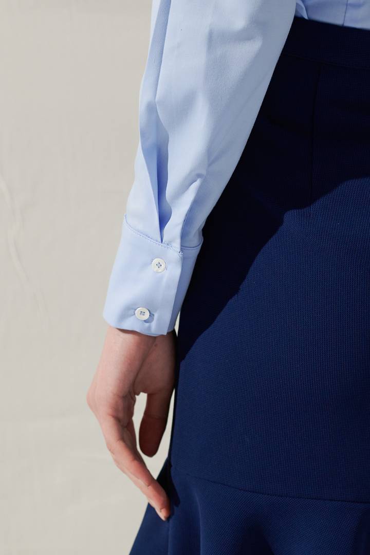 SST&C Women'S Fitted Cut Blue Shirt | 7562105002  (Outlet)_4