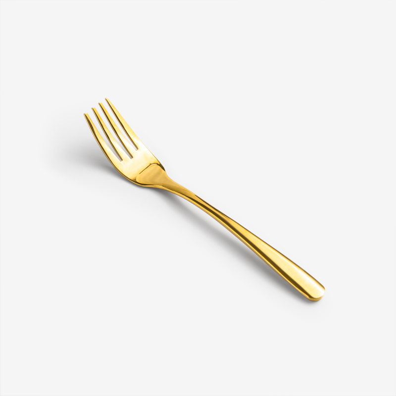 WAGA  典雅亮金 15.8cm 不鏽鋼小叉︱單品_0