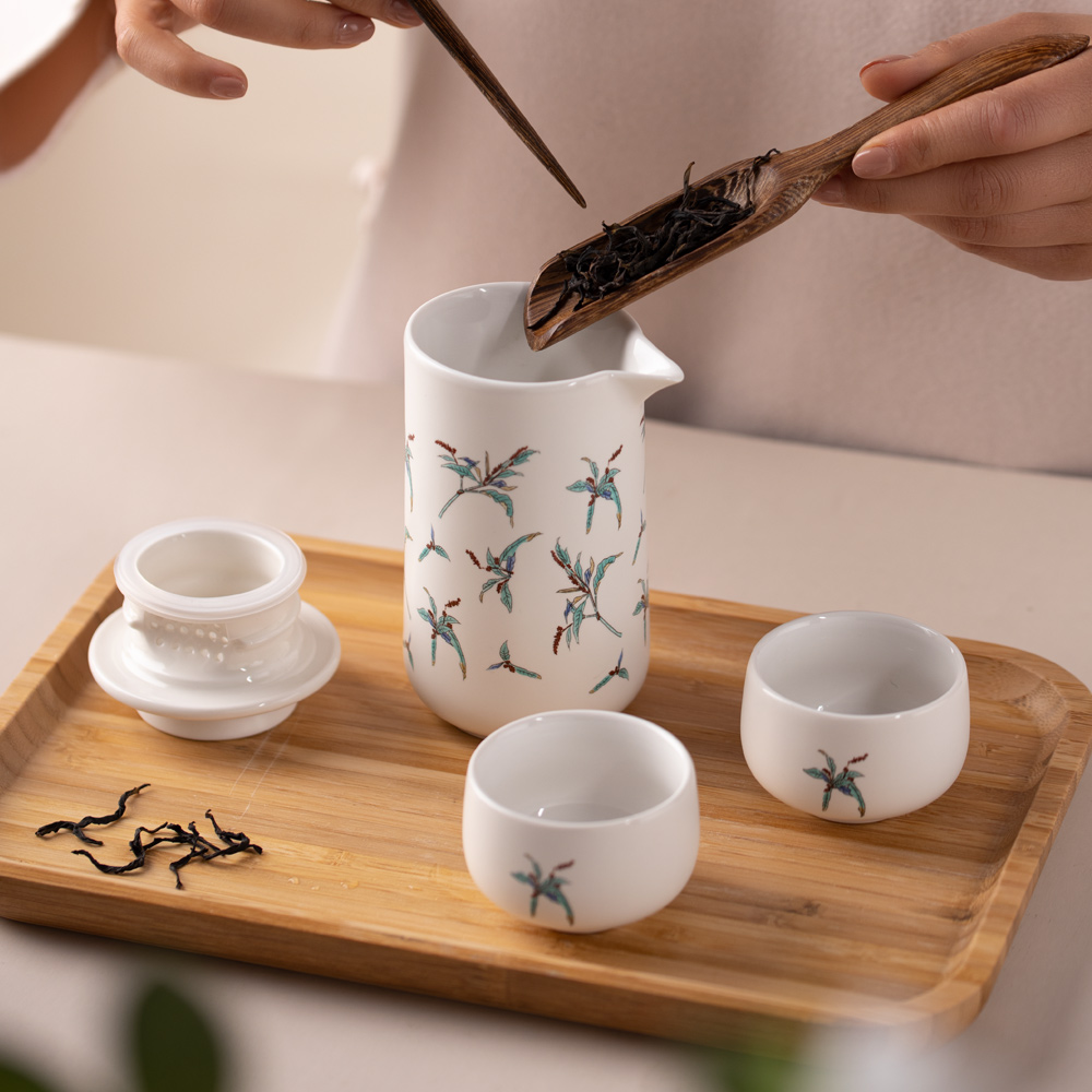 濁手花卉紋泡茶器-乾唐軒ACERA官方商城