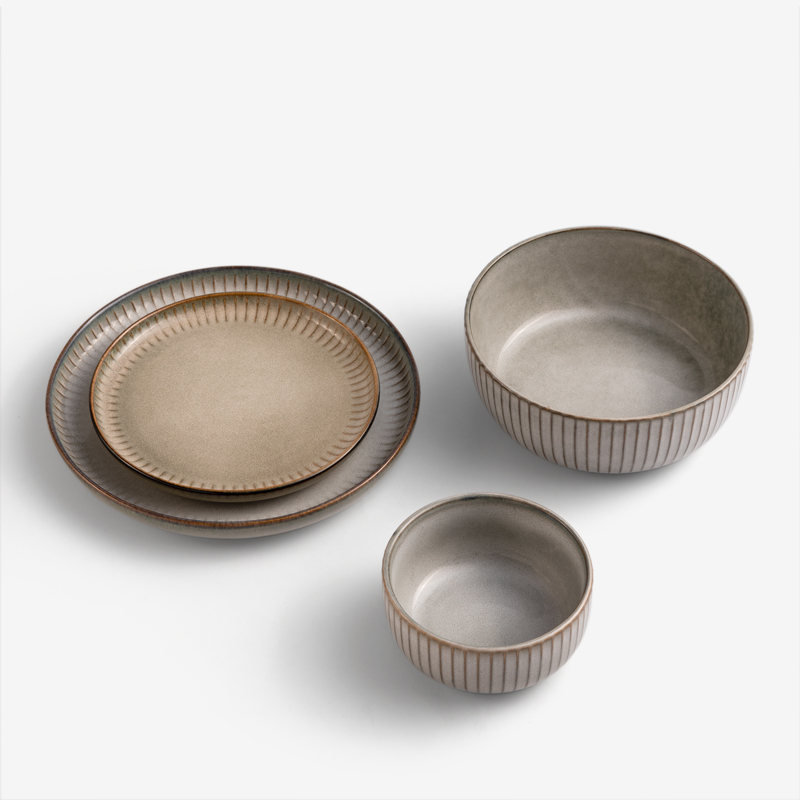 WAGA 歐式菊瓣 21.5cm 陶瓷圓盤｜灰藍｜單品_1