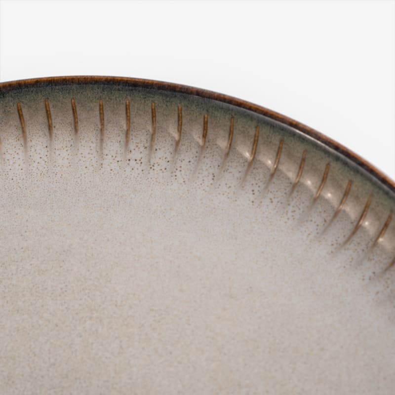WAGA 歐式菊瓣 21.5cm 陶瓷圓盤｜灰藍｜單品_2