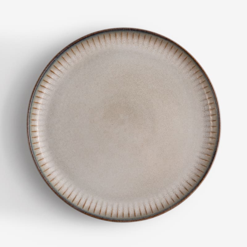 WAGA 歐式菊瓣 21.5cm 陶瓷圓盤｜灰藍｜單品_4
