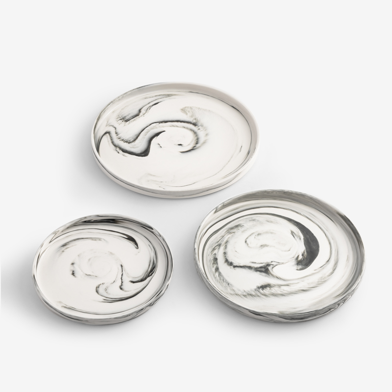 WAGA 墨黑雲紋 10cm 陶瓷飯碗｜單品_4