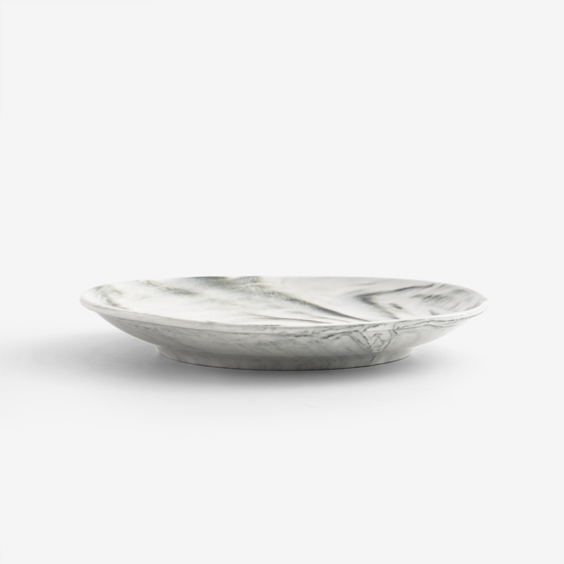 WAGA 墨黑雲紋 15cm 陶瓷淺盤｜單品_3