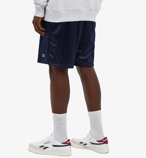 【 ALLTIMERS 】網眼球褲 CHAMPION聯名款 BROADWAY EMBROIDERED SHORT 藍_2