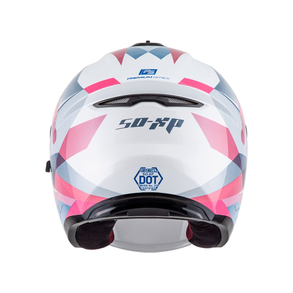 小資首選】SO-XP 獨角獸白粉3/4罩安全帽