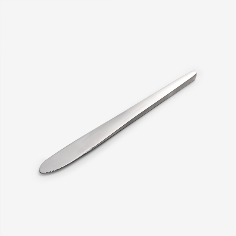 WAGA 簡約幾何 18cm 不鏽鋼側刀｜銀｜單品_0