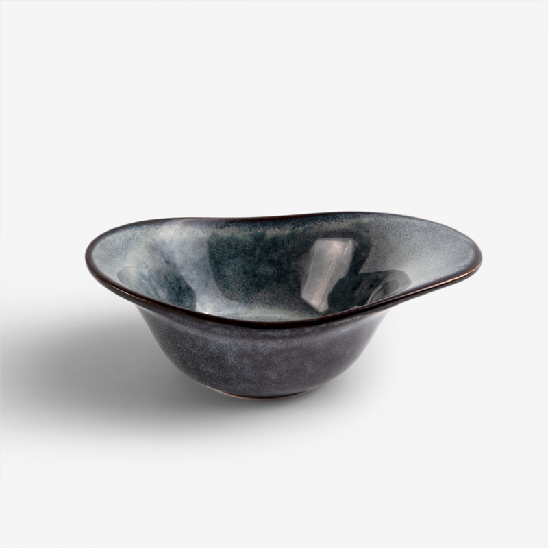 WAGA 夜空映色 13.5cm 陶瓷造型碗｜黛藍｜單品_0