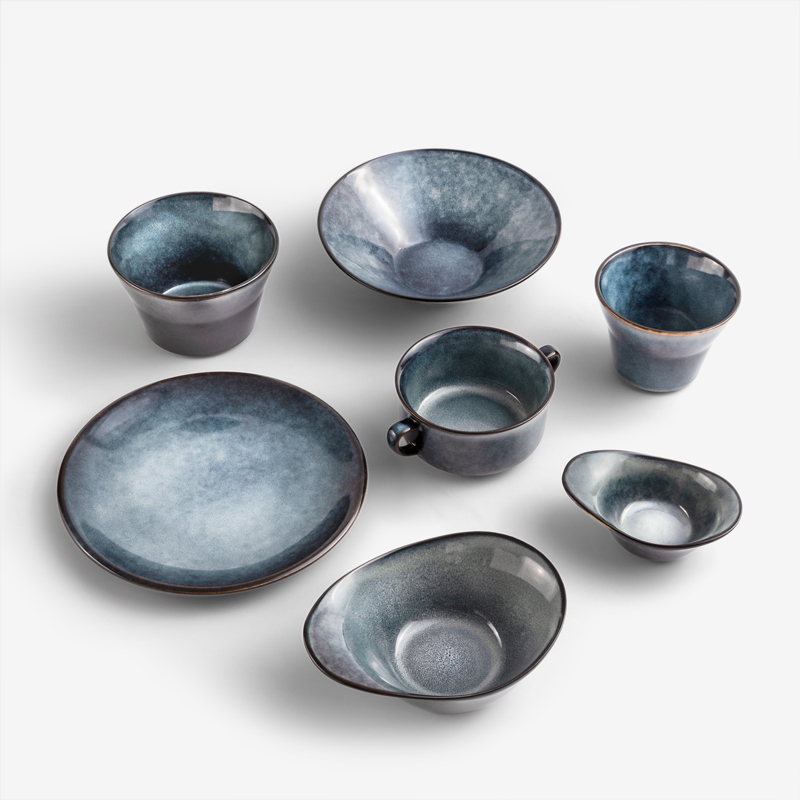 WAGA 夜空映色 19cm 陶瓷造型碗｜黛藍｜單品_3