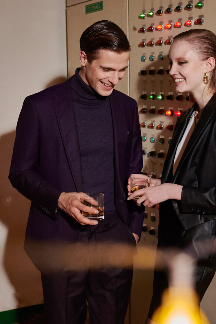 SST&C 紫色修身晚宴服西裝外套 | 0112111005 (outlet)_1