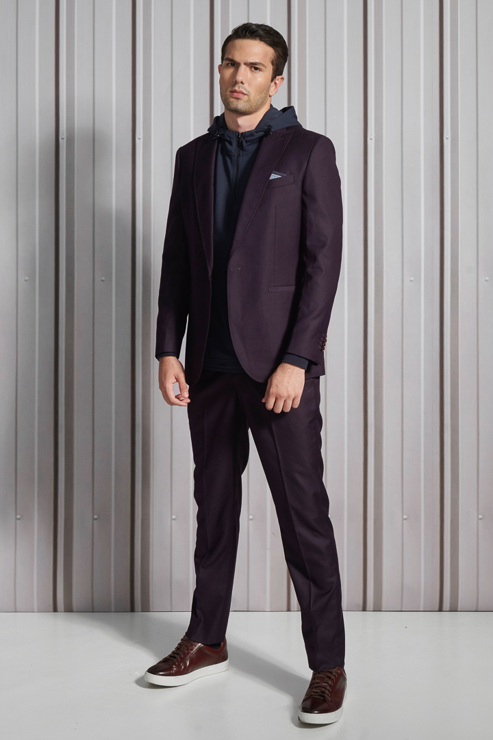 SST&C 紫色修身晚宴服西裝外套 | 0112111005 (outlet)_2