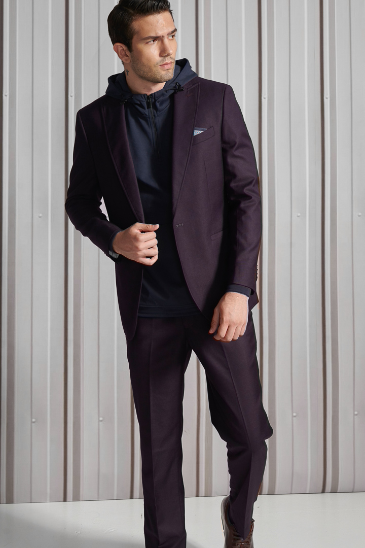 SST&C 紫色修身晚宴服西裝外套 | 0112111005 (outlet)_3