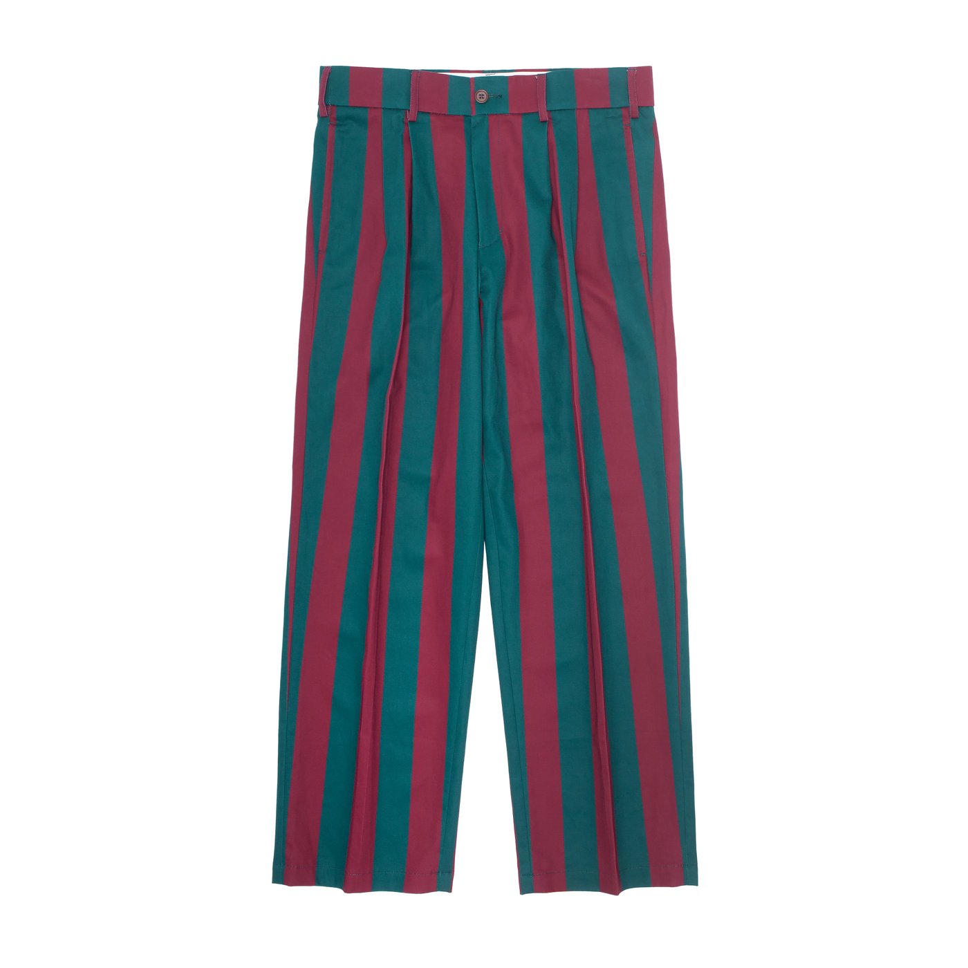 FUCKING AWESOME FILLGREE STRIPED PLEATED CHINOS 紅綠_0