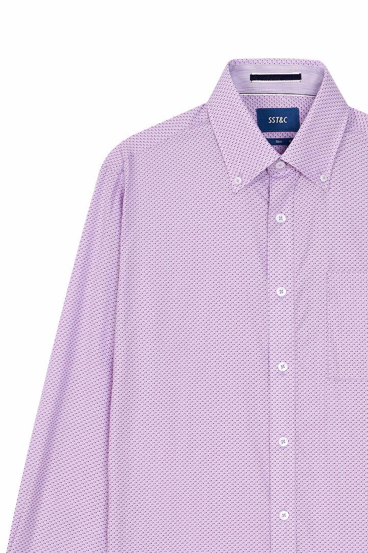 SST&C #Comfortable Cotton  Purple Geometric Print Shirt | 0312111004  (Outlet)_6