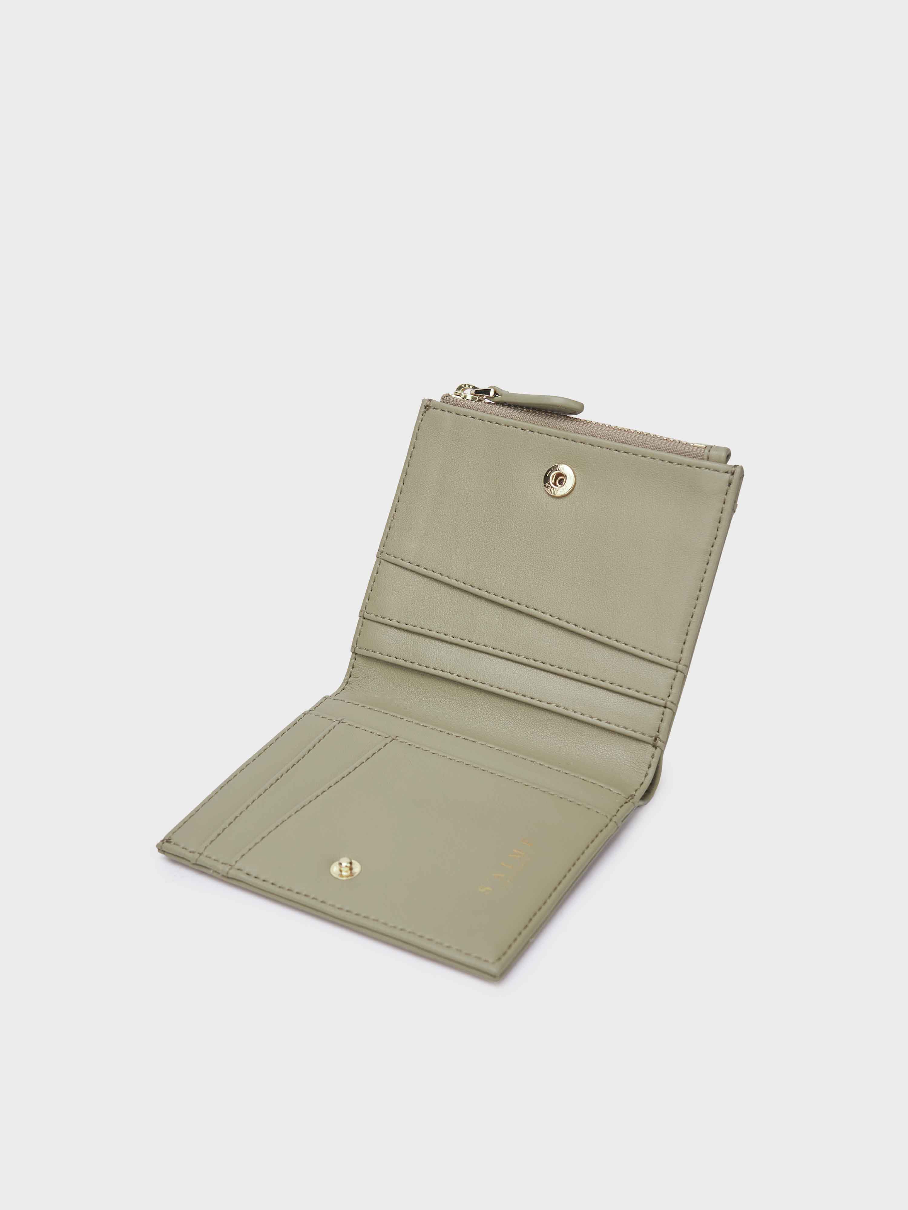 S'AIME 真皮素面輕薄對折短夾｜ S'AIME東京企劃