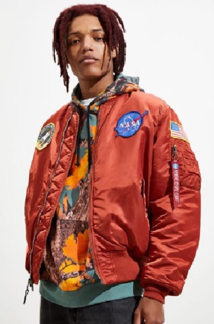 【ALPHA】NASA MA-1 FLIGHT JACKET 橘紅_0