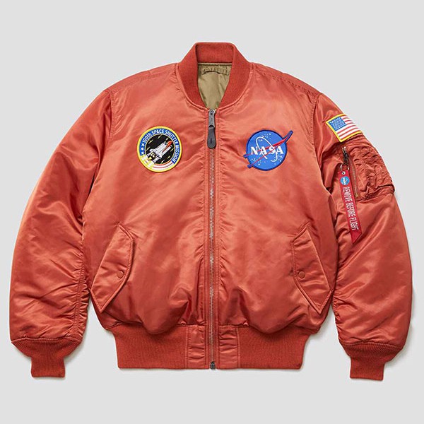 【ALPHA】NASA MA-1 FLIGHT JACKET 橘紅_1