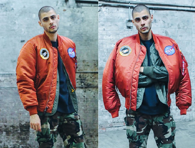 【ALPHA】NASA MA-1 FLIGHT JACKET 橘紅_2
