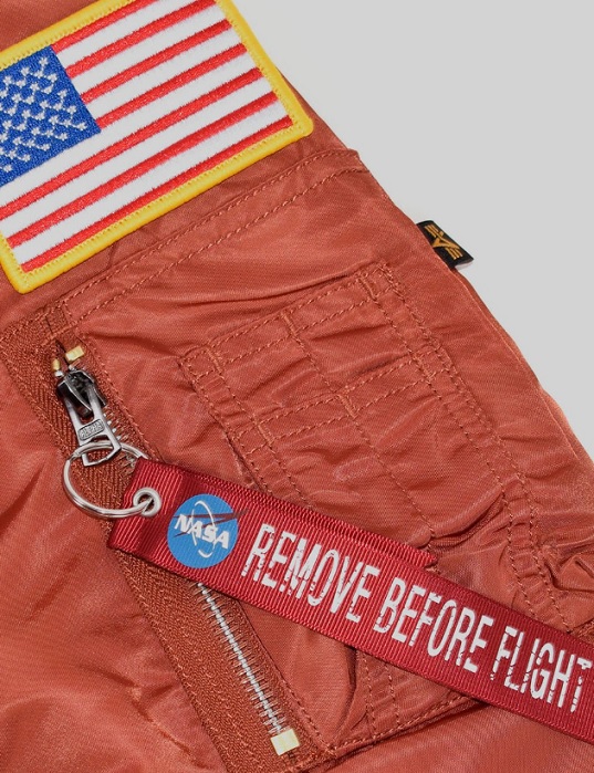【ALPHA】NASA MA-1 FLIGHT JACKET 橘紅_3