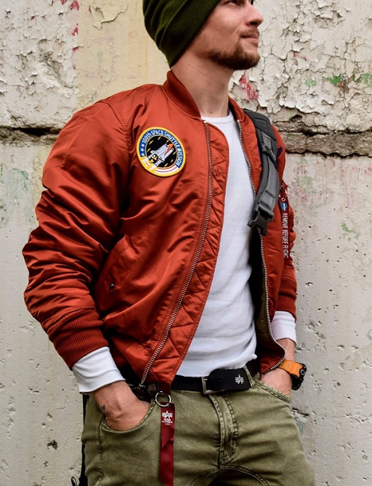 【ALPHA】NASA MA-1 FLIGHT JACKET 橘紅_5